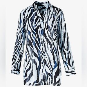 Chico's Black and White Zebra Print Tunic